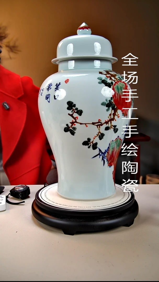 摆件陶景德镇手绘陶瓷36