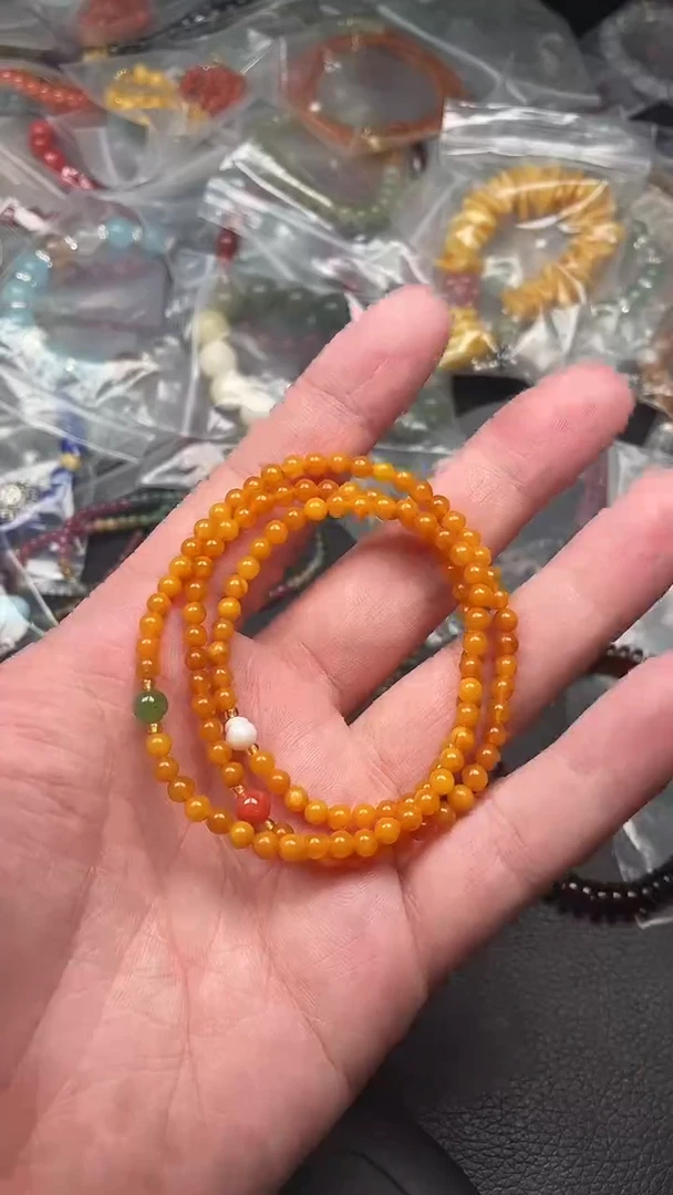 未镶嵌蜜蜡手链多样性发货拍一发一