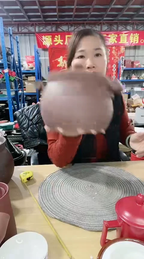 【闪购商品】瑕疵3.0红陶锅带盖。。。