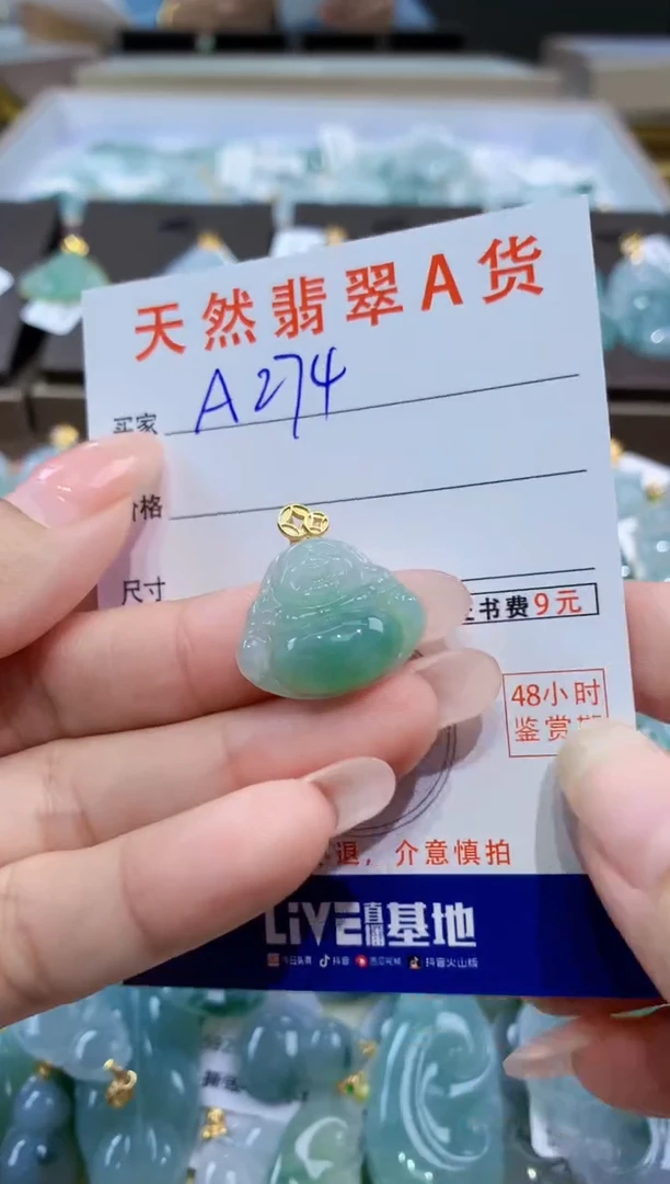 颈饰未镶嵌翡翠天然缅甸翡翠A货挂件