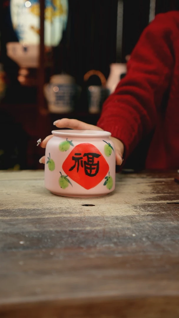 【闪购商品】瓷片景德镇纯手工釉下彩精品花瓶
