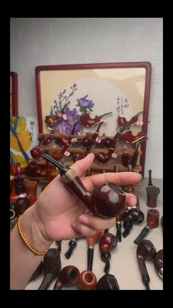 石楠木烟斗手工打磨