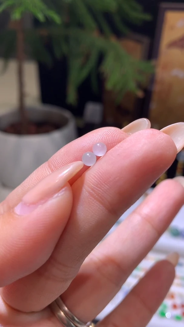 未镶嵌定制翡翠3+卡珠子2个