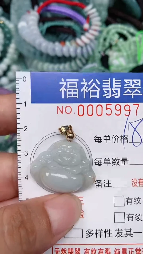 翡翠未镶嵌颈饰...0005997