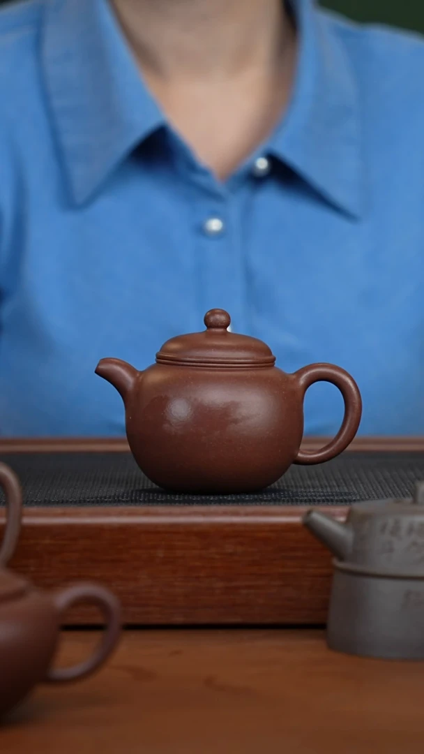 茶壶紫砂花块紫泥匏尊