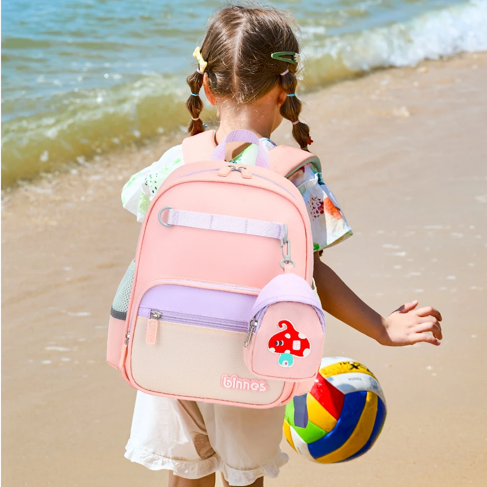 【阳光8点-宾尼斯】幼儿园女孩男童清新风小班中班背包书包#6086