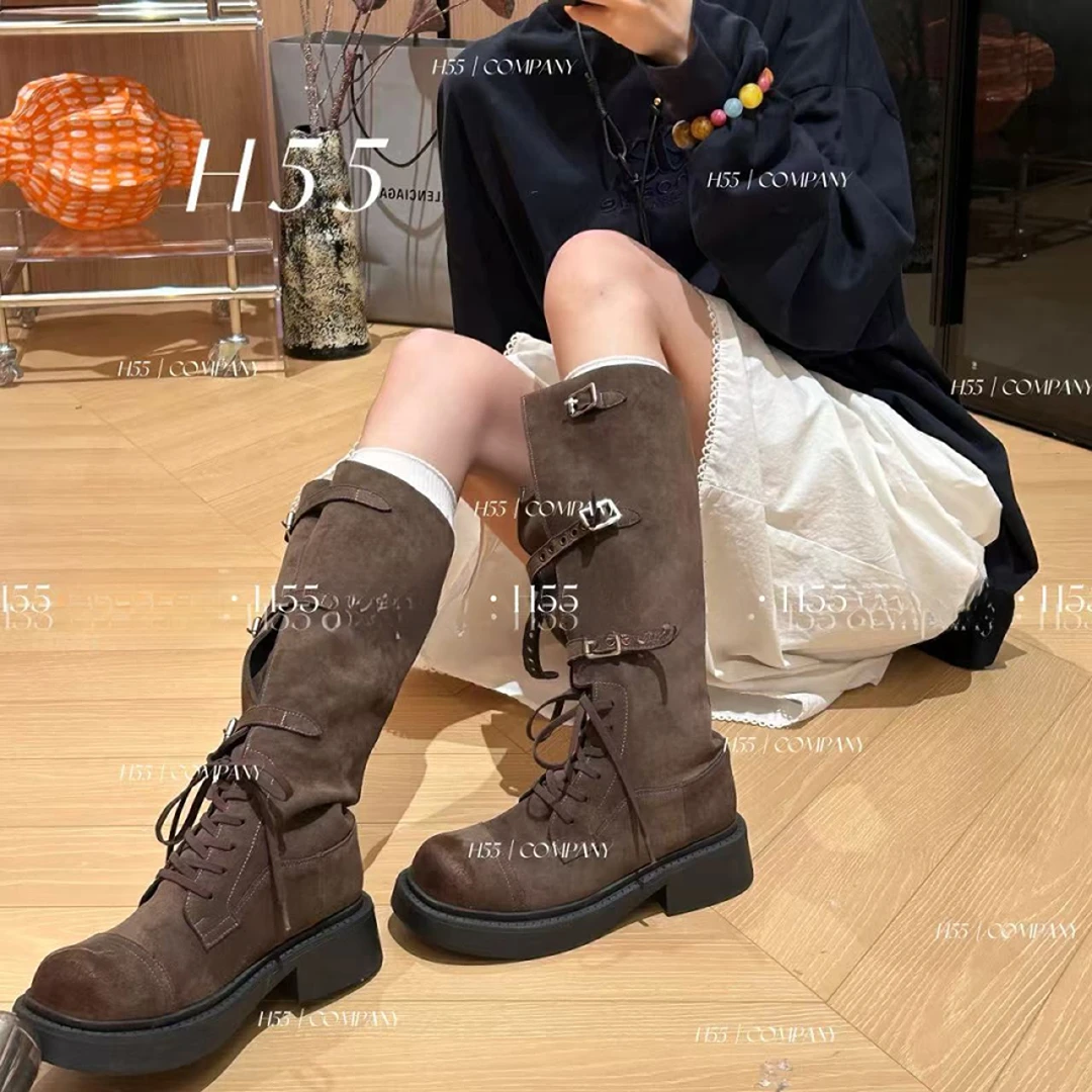 【傲娇美专属】H55-腿型救星!可调节超大腿围腿精长靴 5cm21-2707