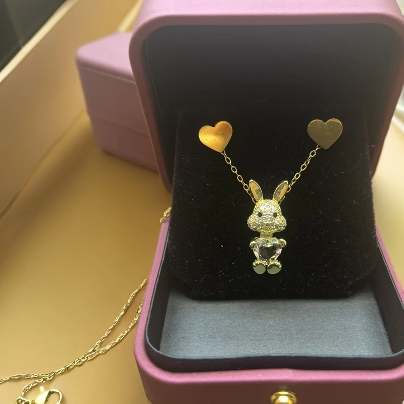 钛钢锆石项链 【A304】钛钢兔子轻奢小众高级韩版时尚新款