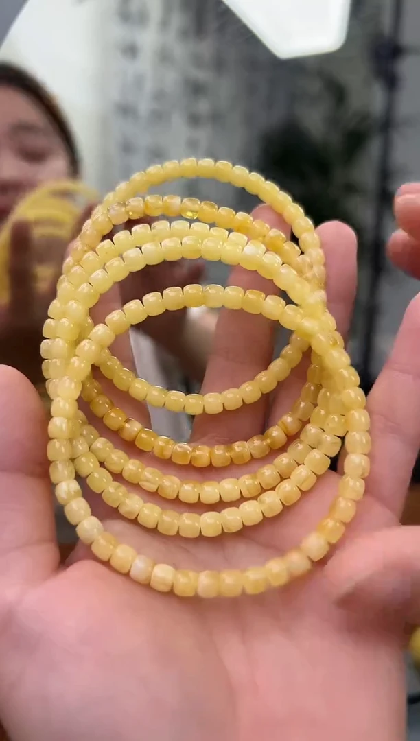 未镶嵌蜜蜡裸石琥珀蜜蜡手串多样性发一条