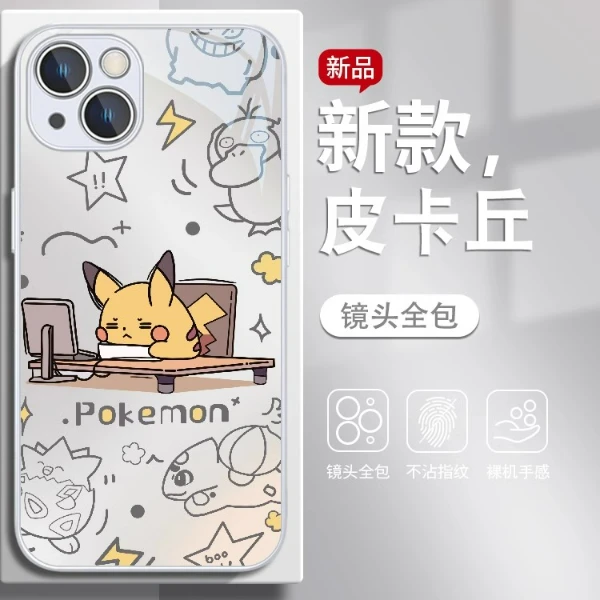 适用苹果17/华为mate70/小米/oppo/vivo趣味皮卡丘个性卡通手机壳