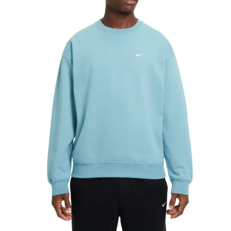 NIKE男款蓝色宽松长袖圆领套头休闲卫衣DX1361464