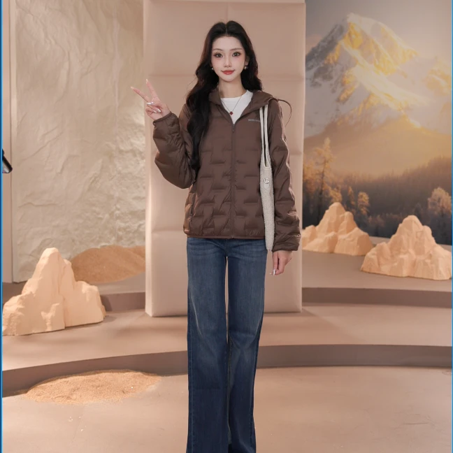 波司登商场同款鹅绒25春秋新款女短轻暖外套羽绒服外套B250131036