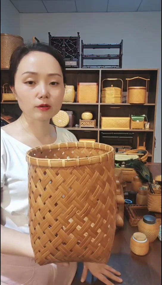 小**歌古色古香精品字画篓