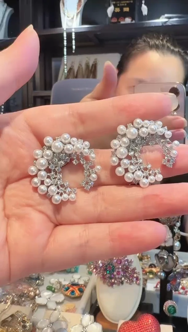 仿水晶铜合金高货 磁吸款 两只一起发货