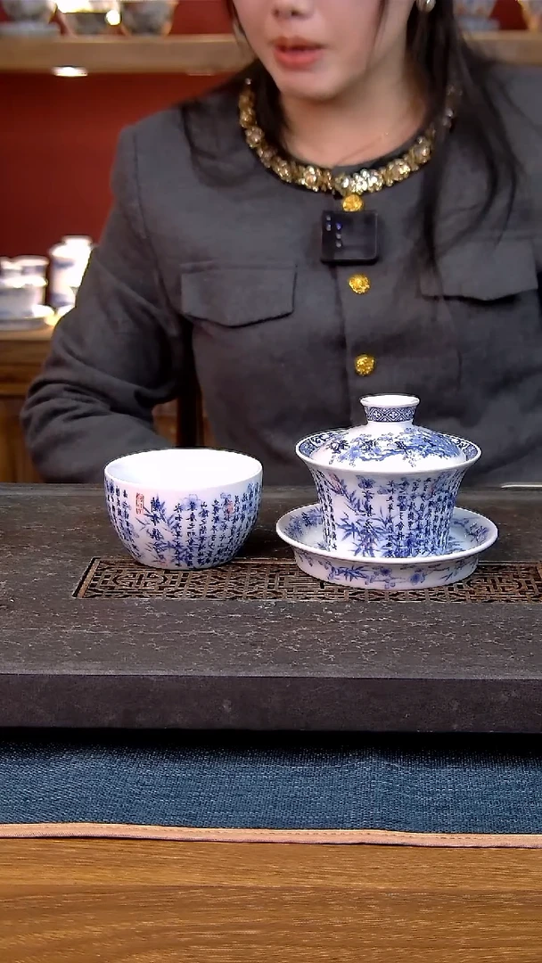 简装家用款2件套 白瓷陶瓷茶具