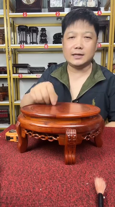 黑酸枝木类家具2非洲酸枝23CM高脚底座