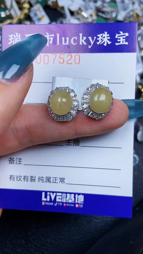 颈饰银S925镶嵌翡翠7520