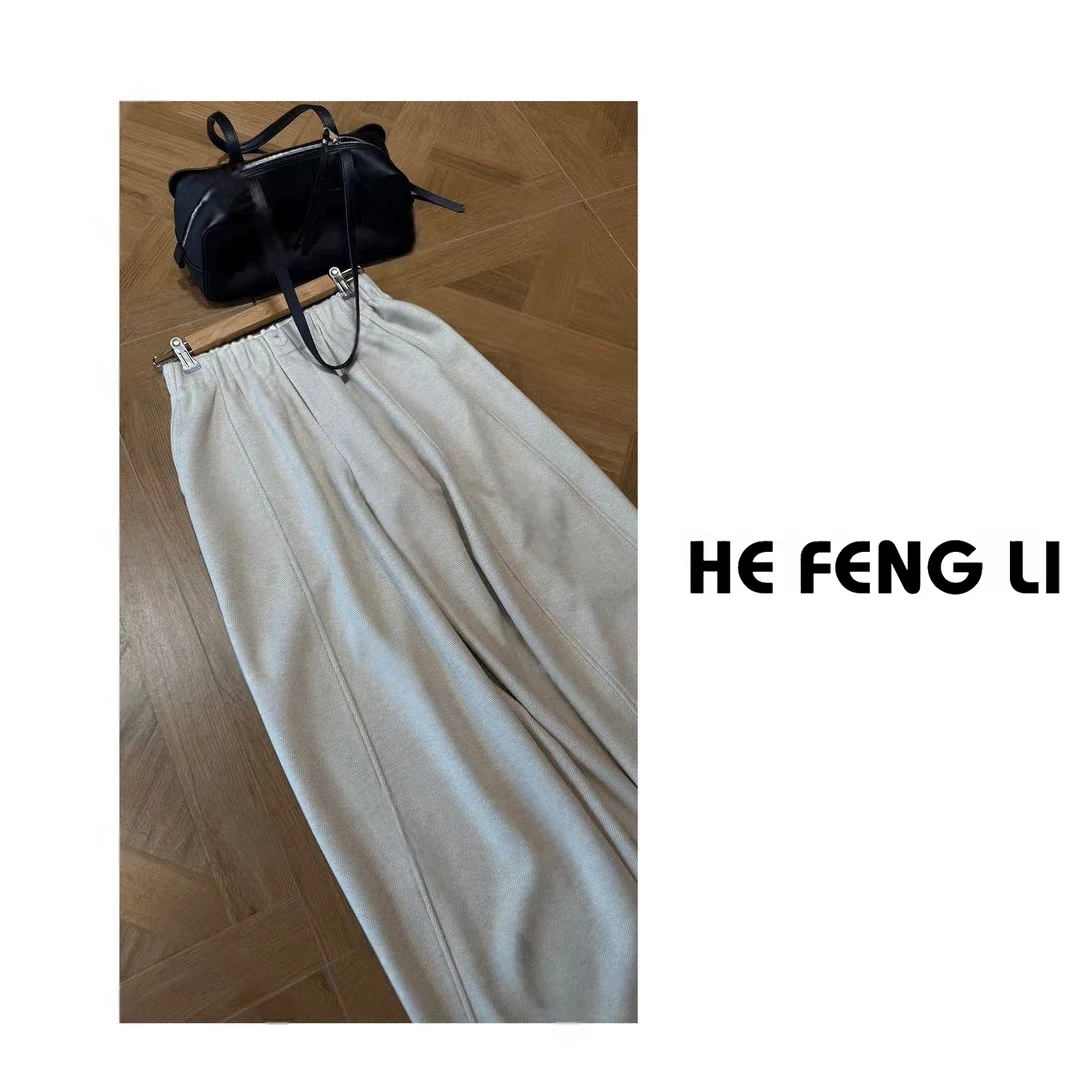 【榛果拿铁】时尚百搭休闲简约显瘦慵懒风直筒休闲裤秋冬女
