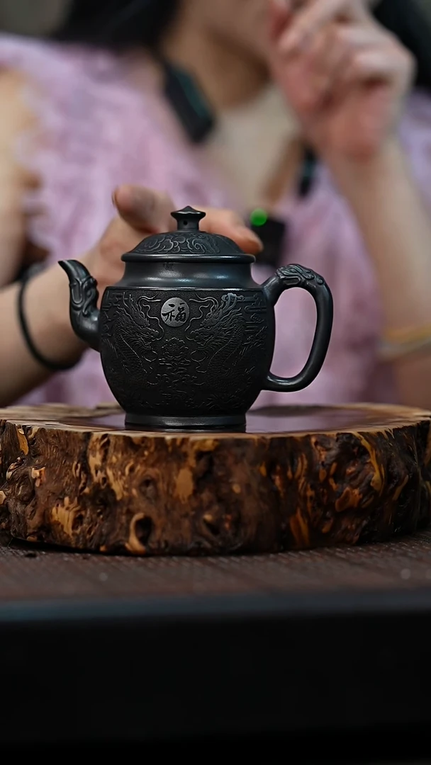 茶壶紫砂宜兴岁颐传砂原矿全手33