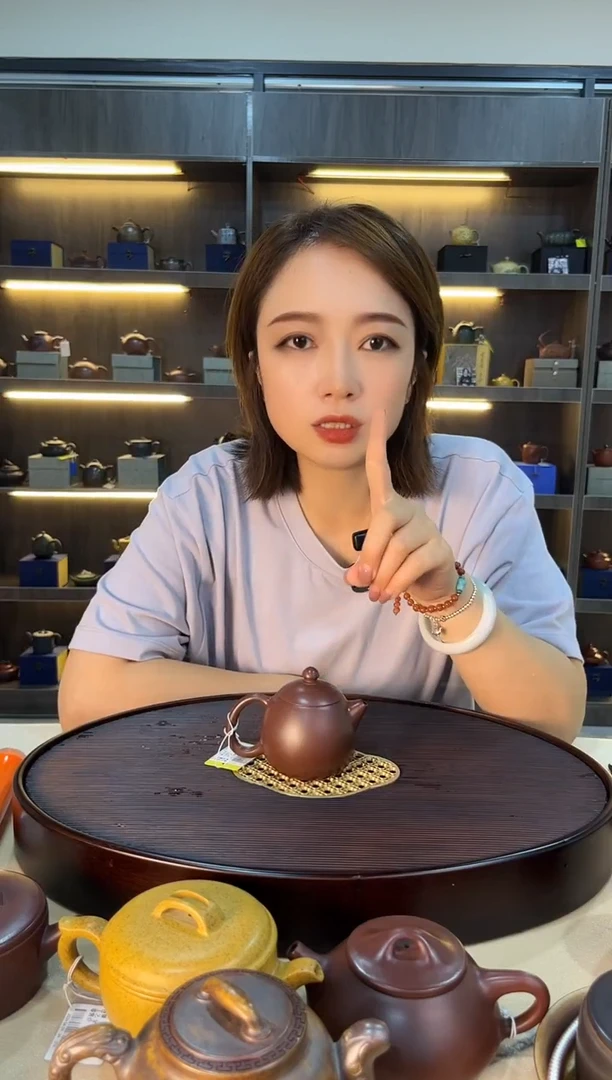 茶壶紫砂小品光器龙蛋 紫朱泥 小号 徐霞