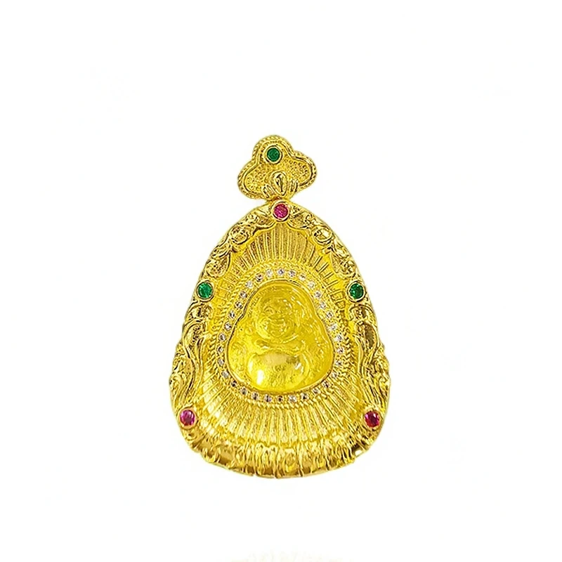 【小岛】琥珀笑佛公吊坠YSDZ363/YS363