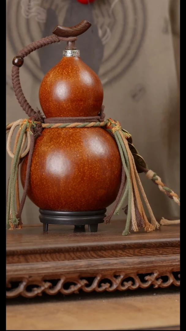 296号精品天然大漆酒葫芦一物一拍~