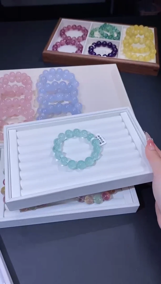 未镶嵌手链萤石1118.3绿萤石手串 多样性发其一