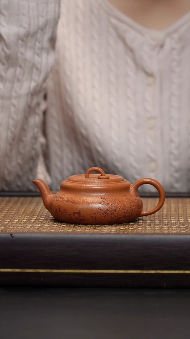 茶壶紫砂降坡泥 曲壶