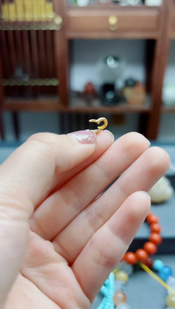 18K金颈饰18K金万能扣配饰ZX（预售）