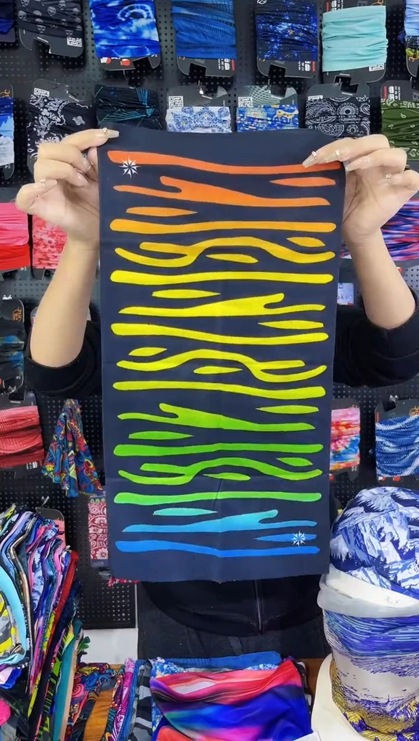 涤纶肉*子孤品 百变魔术头巾 四季