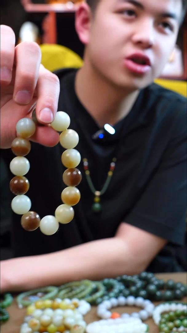 未镶嵌手链和田玉糖料多宝卡16