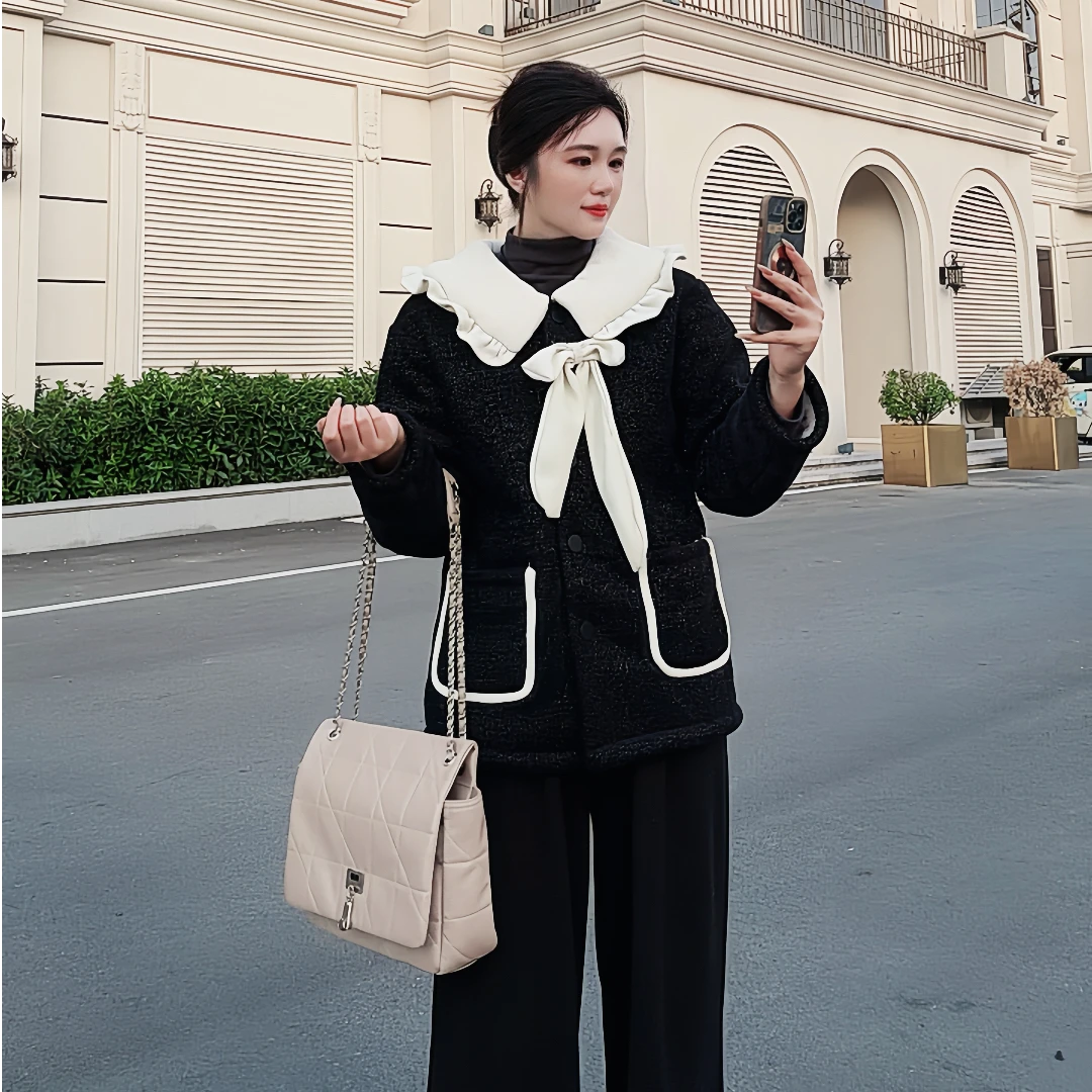 破价！《炸》小香风2024新款三层加棉加厚韩版睡衣套装家居服宽松