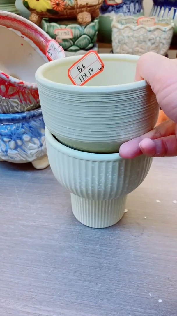 【闪购商品】陶瓷@@B6黄米花园2件套