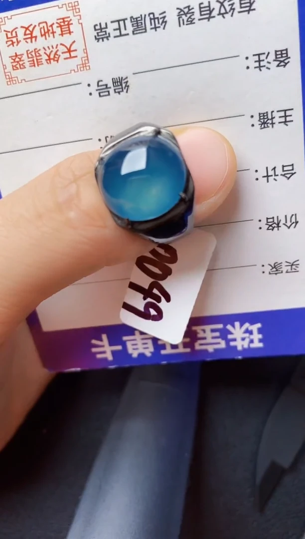 翡翠戒指银S925镶嵌222222