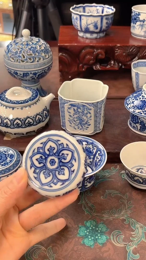 镹曰套手工手绘柴窑制作