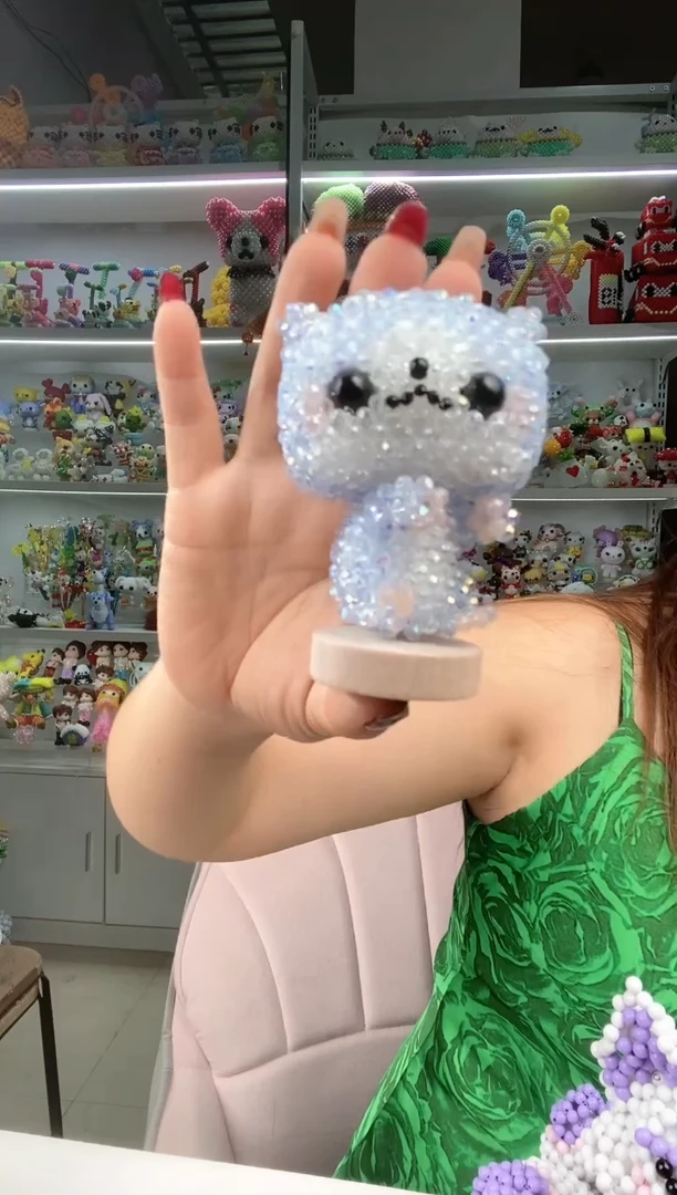 玻璃0869卡4水晶折耳猫材料包1套