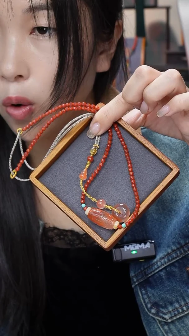 【闪购商品】南红玛瑙项链未镶嵌项链