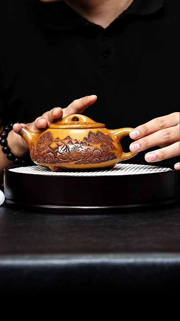 茶壶紫砂石瓢手工紫砂壶