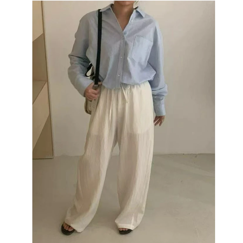 十三行Once-春夏福秒休闲抽绳阔腿裤#C120