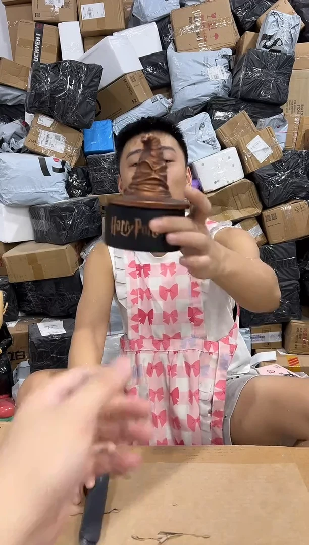 瓷片分院帽首饰盒