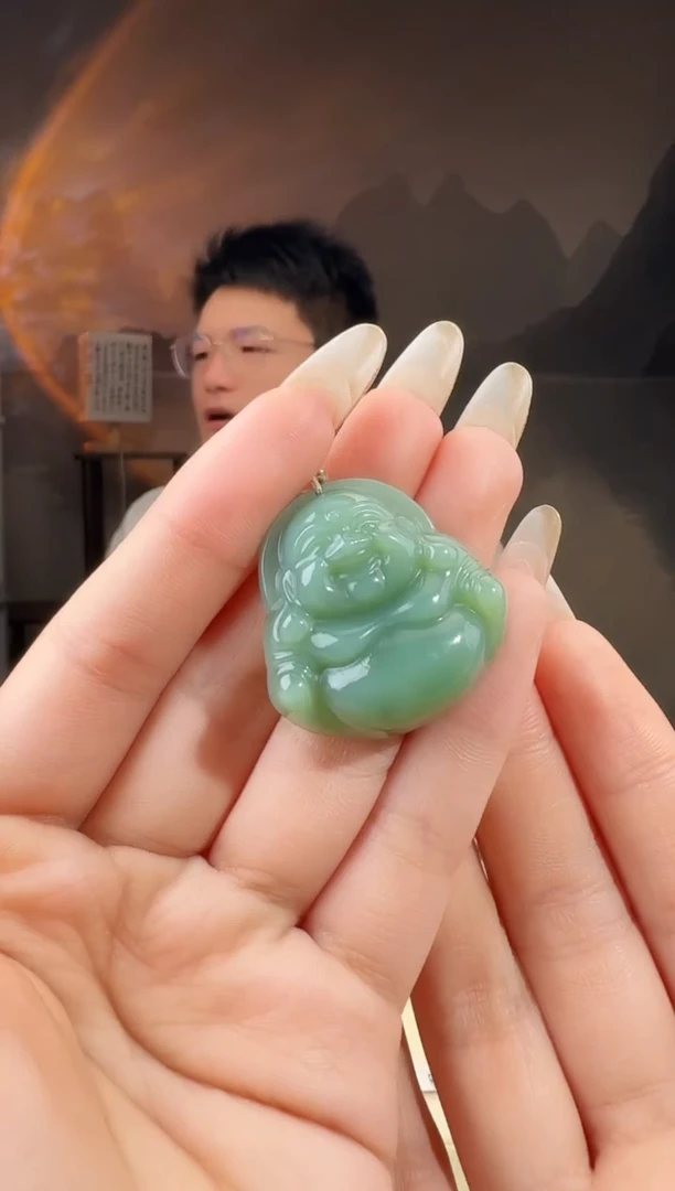 颈饰未镶嵌和田玉薄*糖32佛公