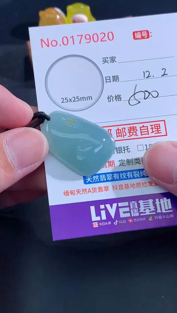 颈饰未镶嵌翡翠d****t天然缅甸A货翡翠