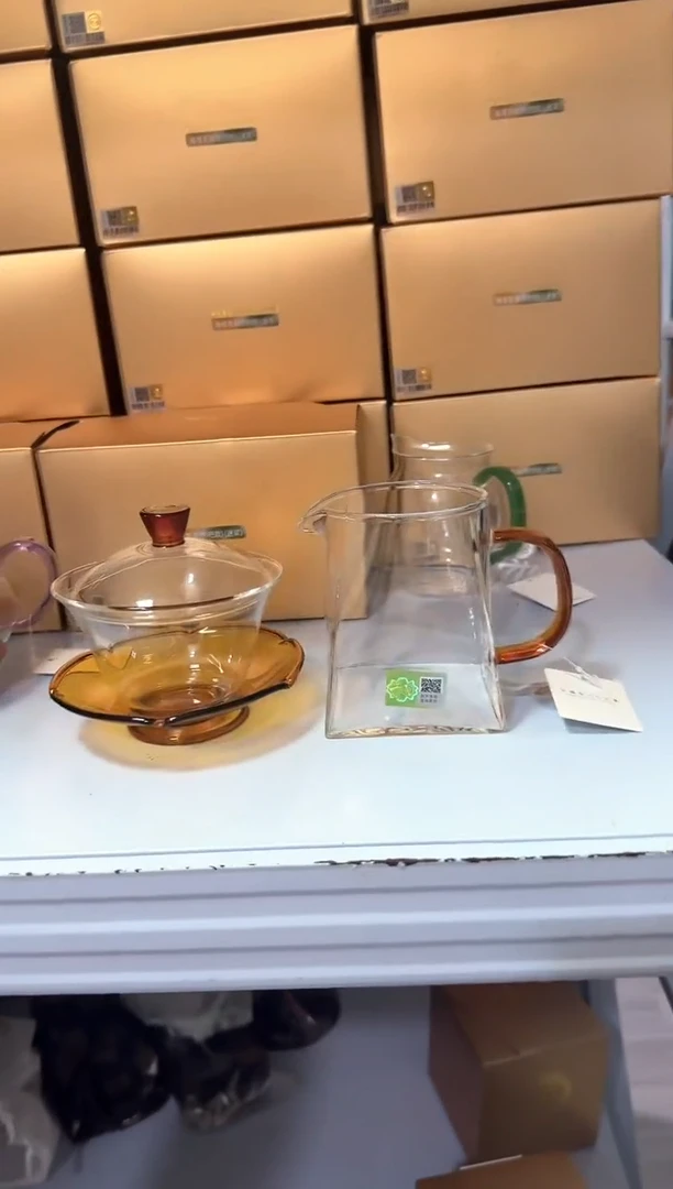 禾器荷叶琥珀+禾器瀚然琥珀+禾器清禾杯一个装琥珀色*2