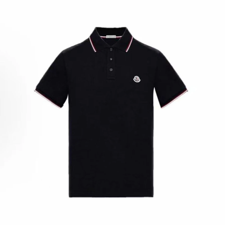 Moncler盟可睐纯棉Logo徽标针织短袖Polo衫 0918A7030084556773