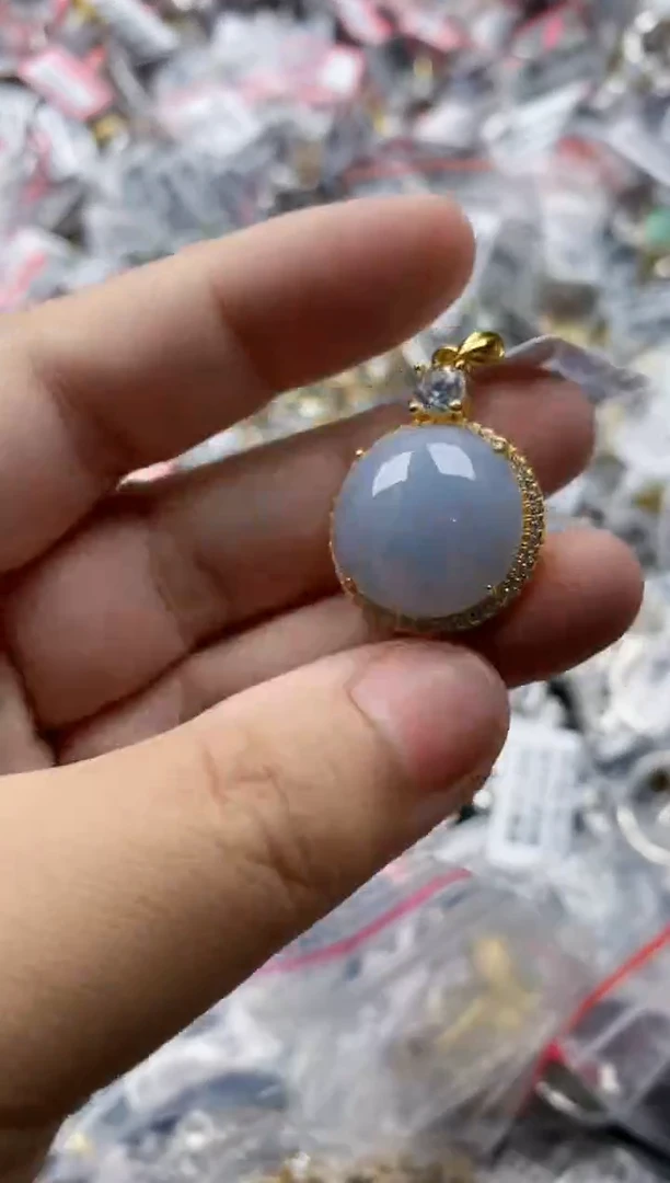 翡翠戒指银S925镶嵌4444---3