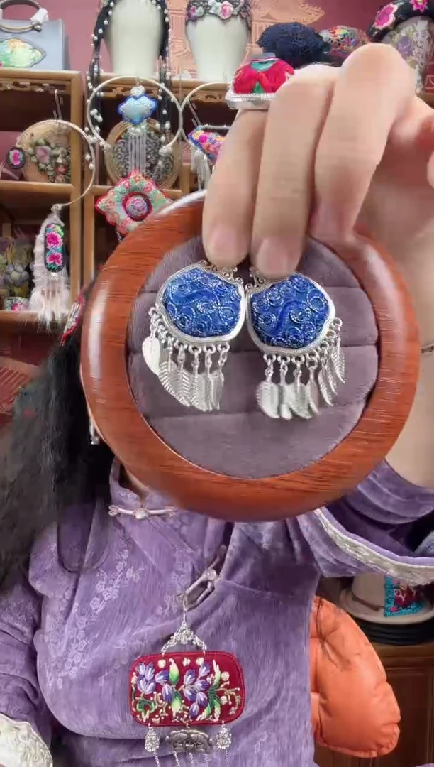 刺绣耳环49甜甜家