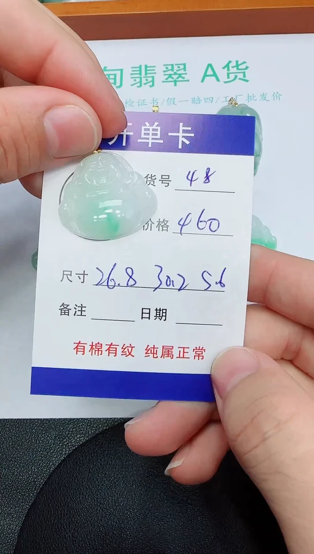 吊坠(赠链)未镶嵌翡翠48