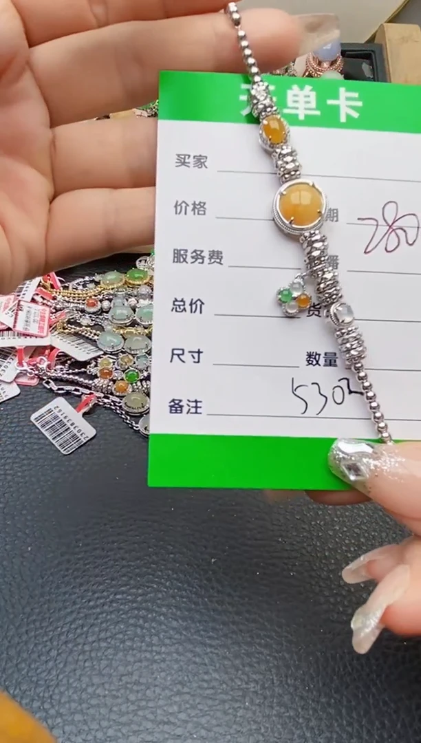 【闪购商品】翡翠戒指银S925镶嵌5302