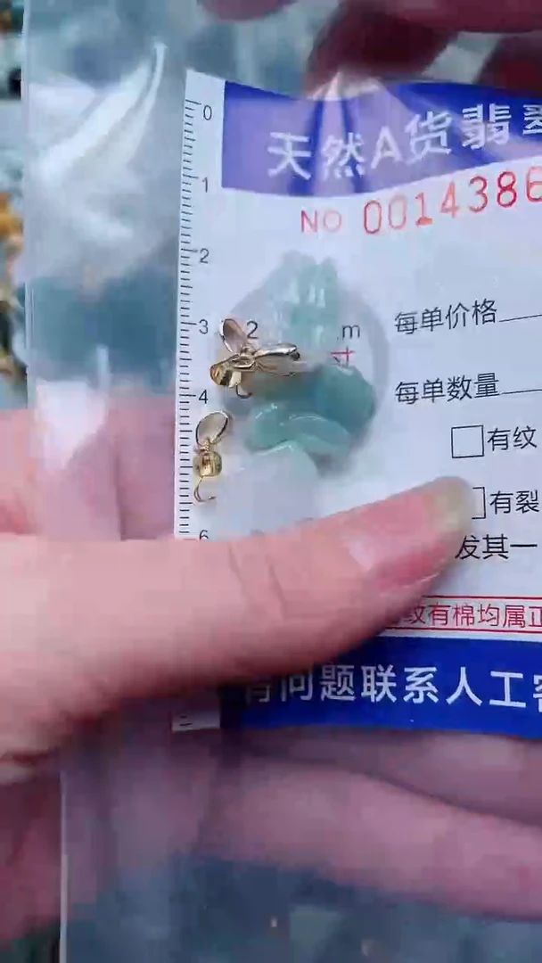 翡翠未镶嵌吊坠(不含链)1