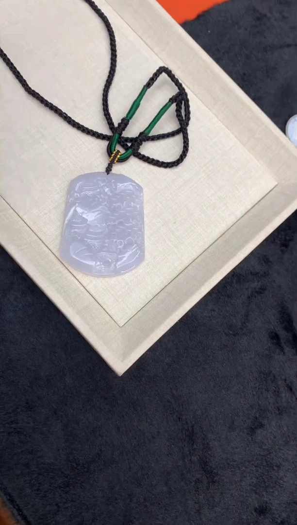 【闪购商品】翡翠颈饰未镶嵌山水牌